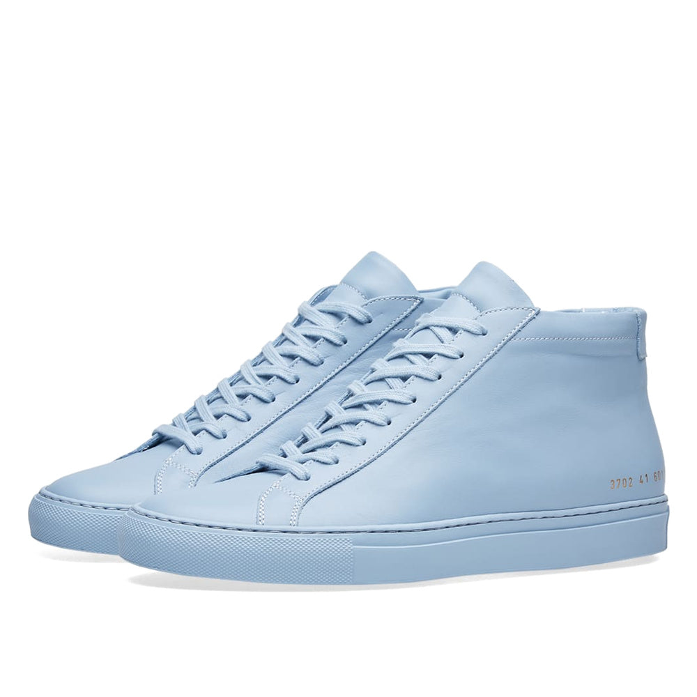 Common Projects Original Achilles Mid Powder Blue Leather 1529-6011 — image 1