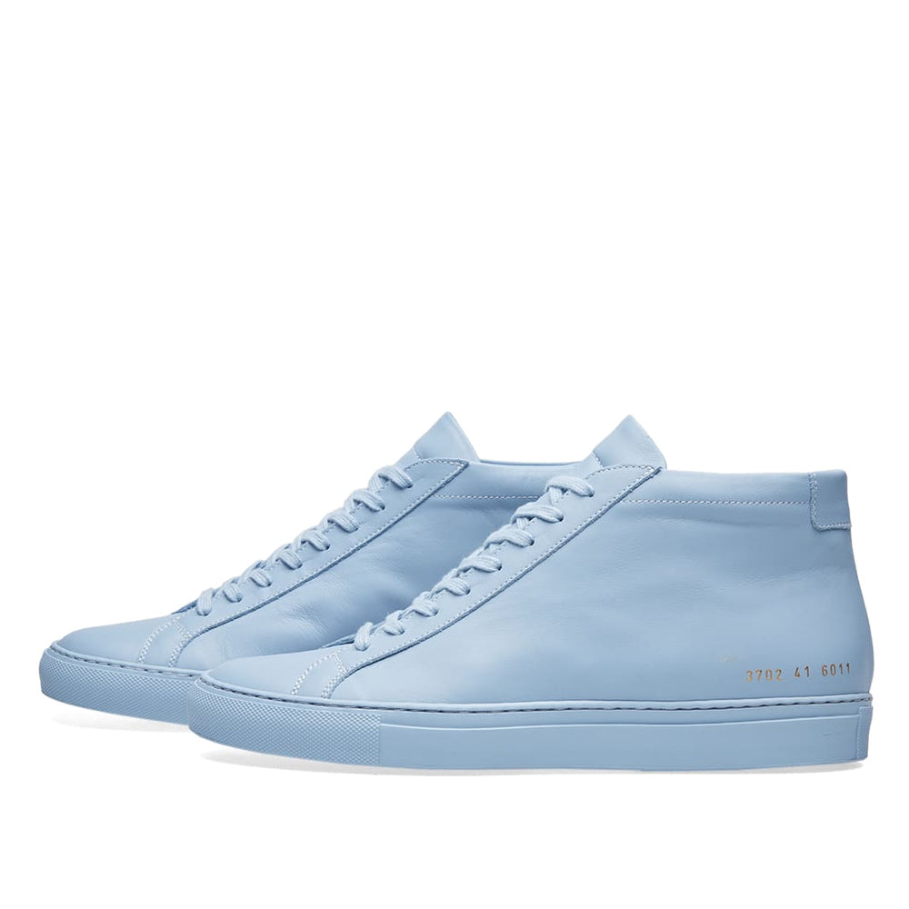Common Projects Original Achilles Mid Powder Blue Leather 1529-6011 — image 2