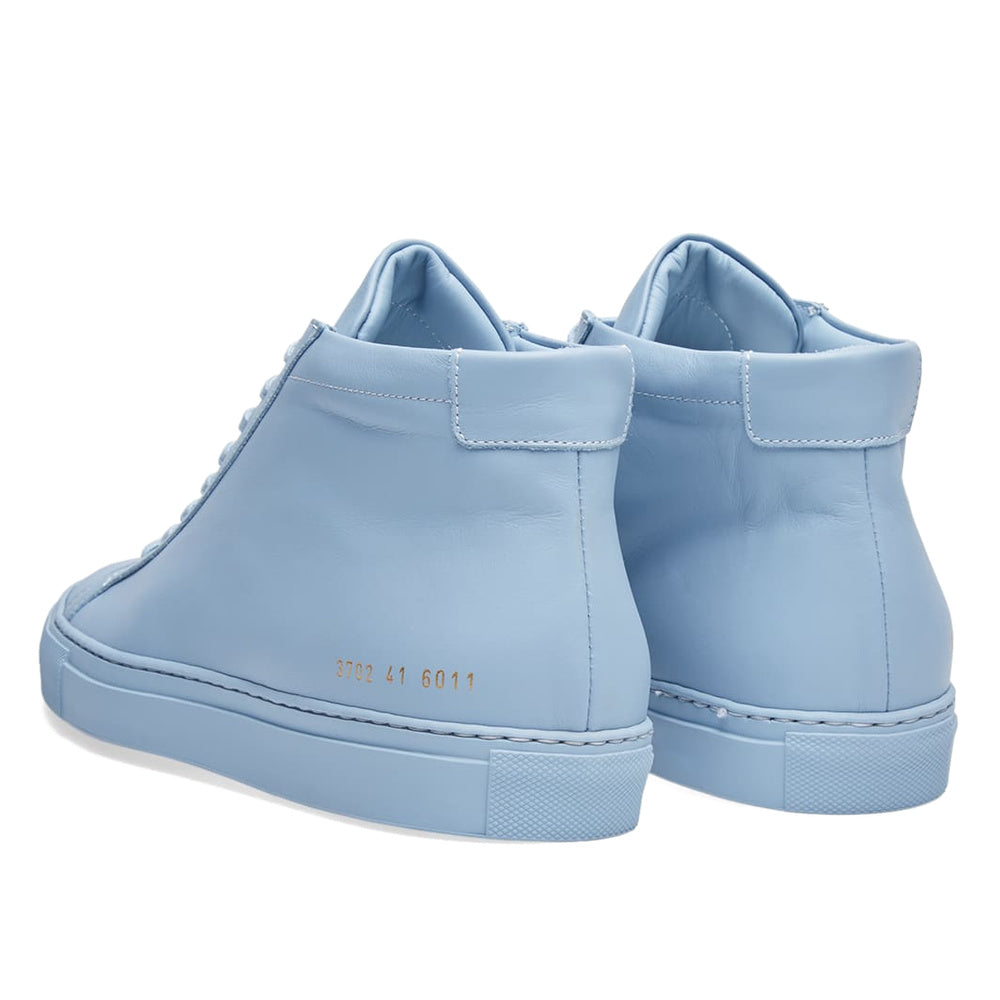 Common Projects Original Achilles Mid Powder Blue Leather 1529-6011 — image 3
