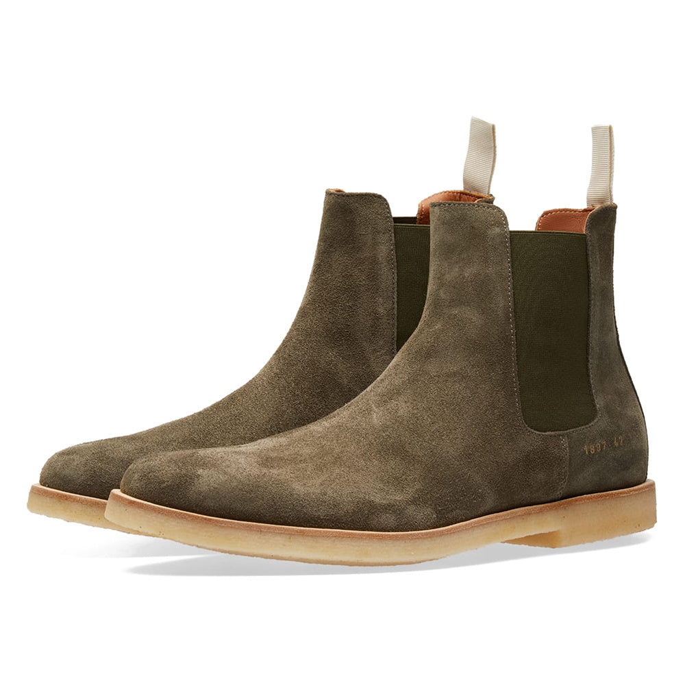 Common Projects Chelsea Boot Olive Suede 1897-1010 — image 1