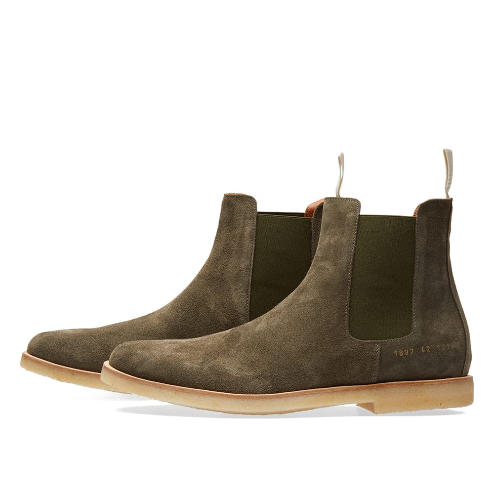 Common Projects Chelsea Boot Olive Suede 1897-1010 — image 2