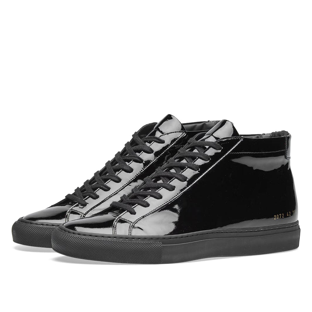 Common Projects Original Achilles Mid Patent Black Patent 2072-7547 — image 1