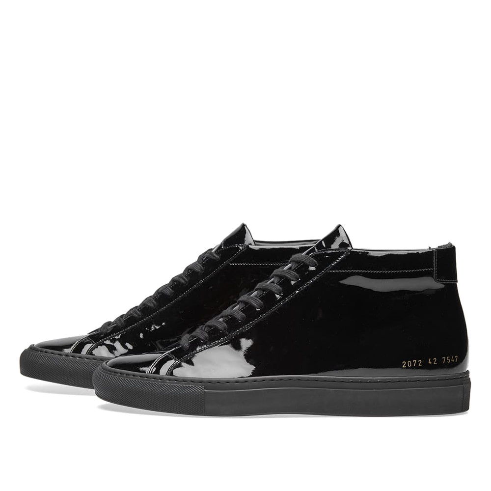 Common Projects Original Achilles Mid Patent Black Patent 2072-7547 — image 2