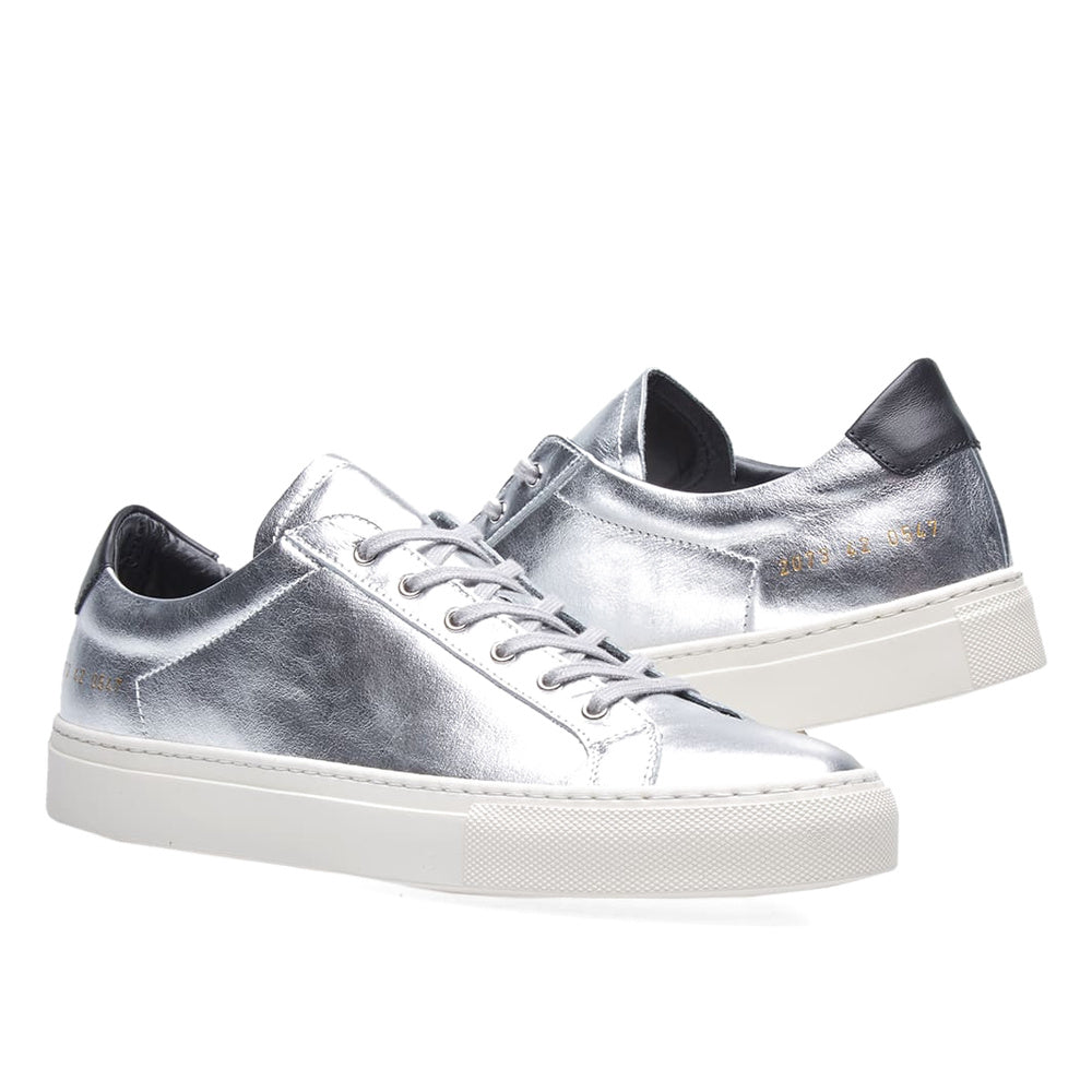 Common Projects Achilles Retro Low Silver & Black 2073-0547 — image 4
