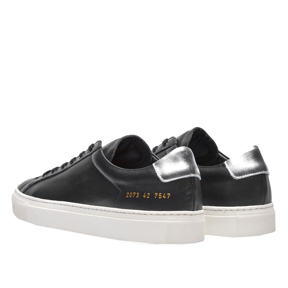 Woman by Common Projects Achilles Retro Low Black & Silver 3798-7547 — image 3
