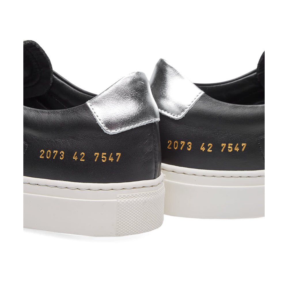 Woman by Common Projects Achilles Retro Low Black & Silver 3798-7547 — image 5
