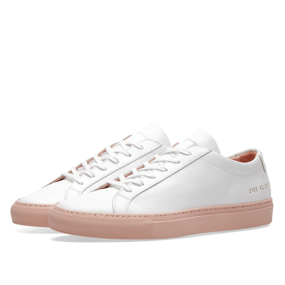 Common Projects Contrast Sole Low White & Pink Sole 2102-2015 — image 1