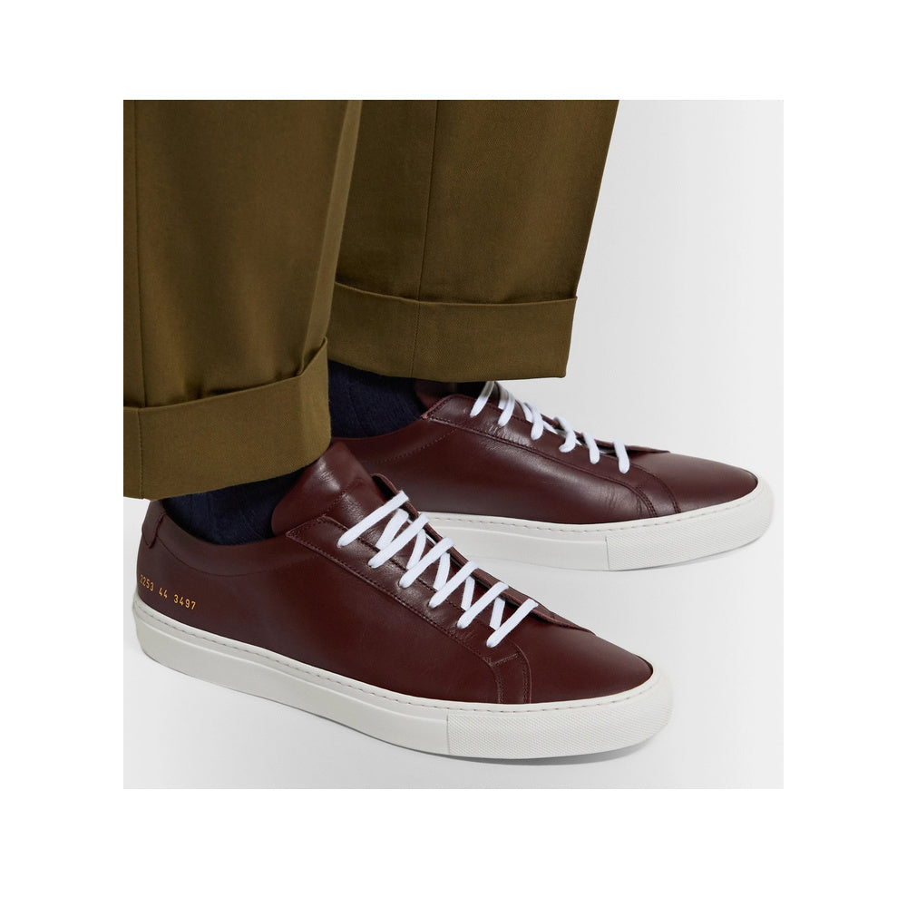 Common Projects Contrast Sole Low Bordeaux & White 2253-3497 — image 4