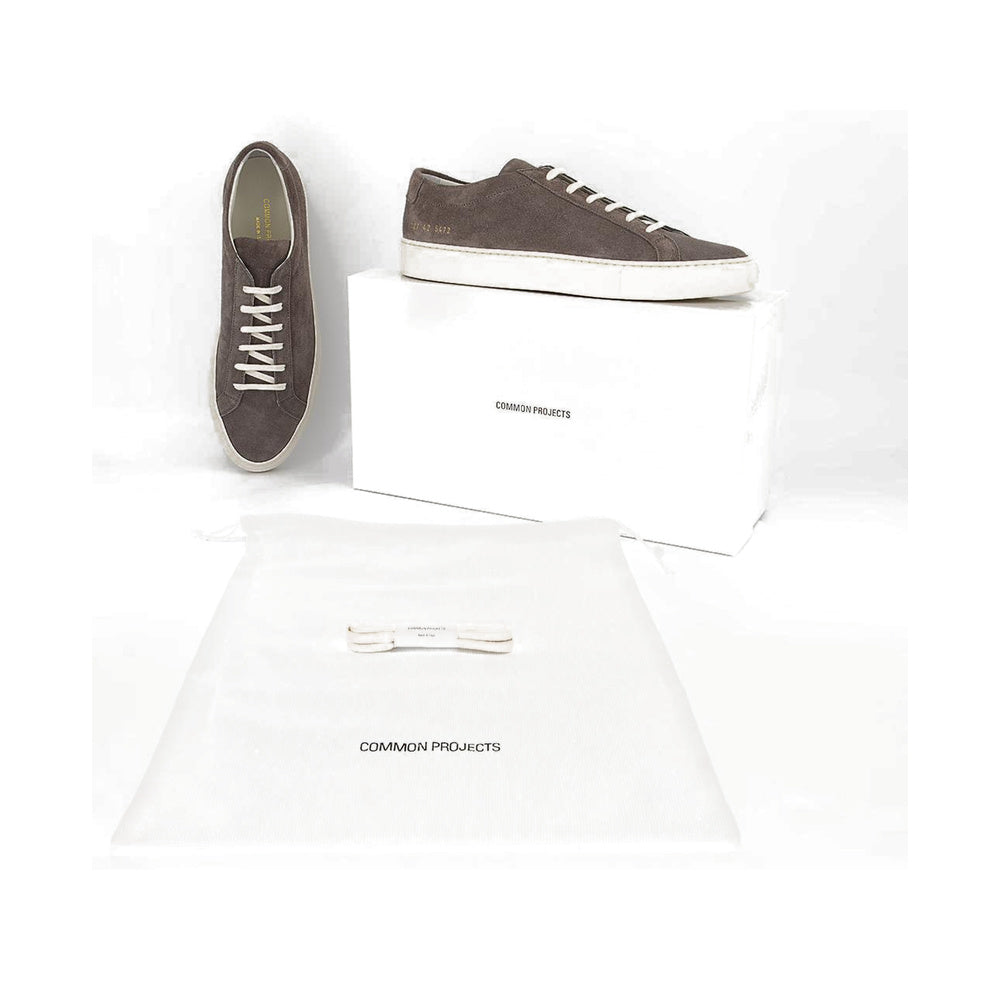 Common Projects Original Achilles Low Suede Dark Grey Suede 2327-5472 — image 8