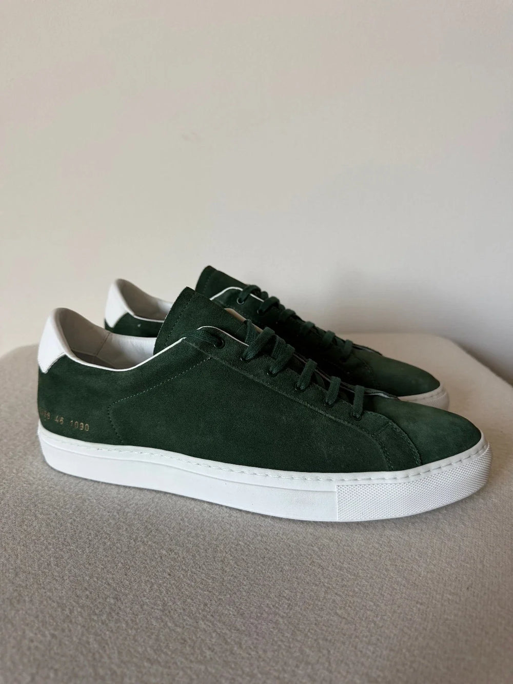 Common Projects Retro Low Wildleder Grün 2368-1090