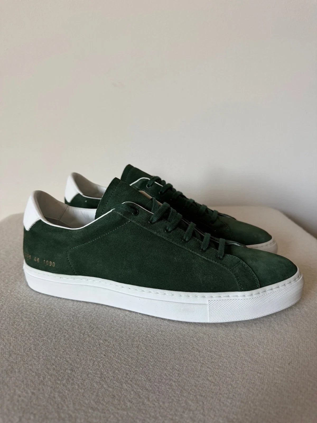 Common Projects Retro Low Wildleder Grün 2368-1090
