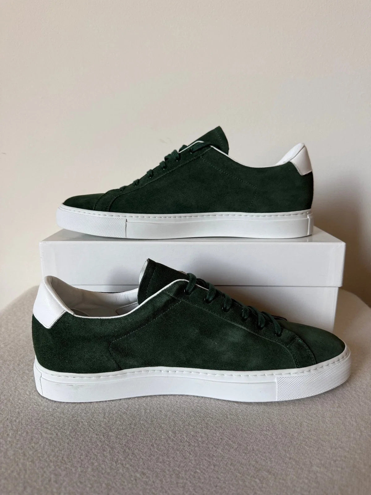 Common Projects Retro Low Wildleder Grün 2368-1090