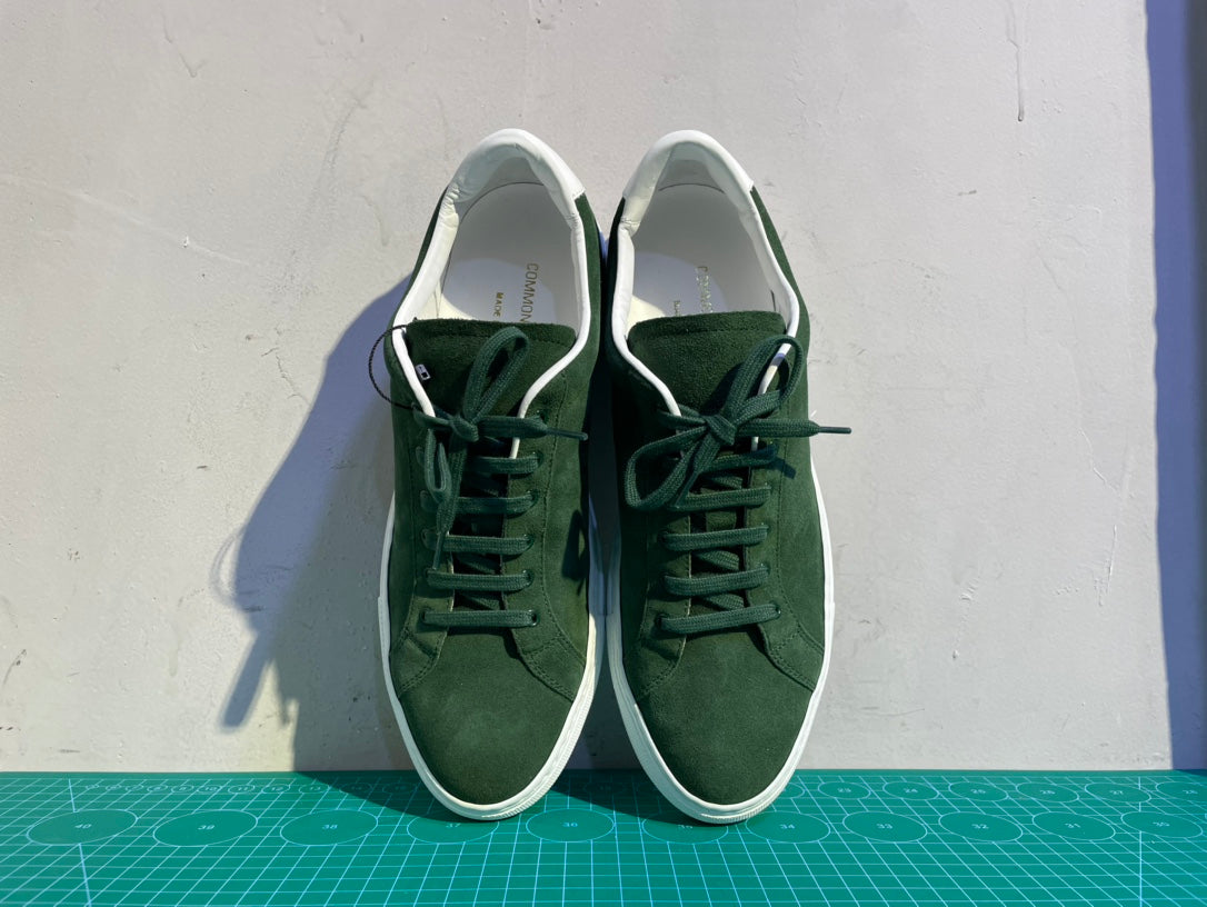 Common Projects Retro Low Wildleder Grün 2368-1090