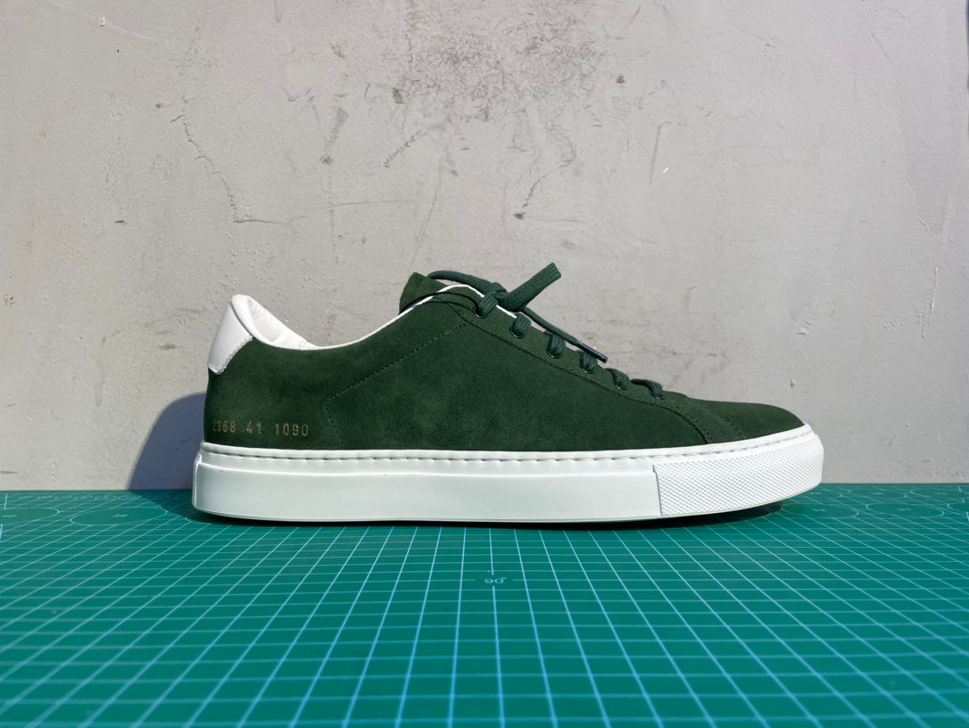 Common Projects Retro Low Wildleder Grün 2368-1090